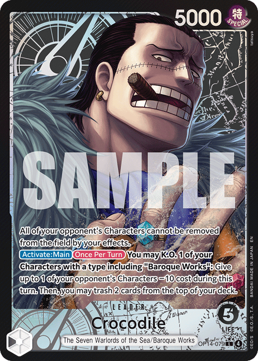 Crocodile (OP14-079) OP14-EB04 Leader Alt Art (AA)