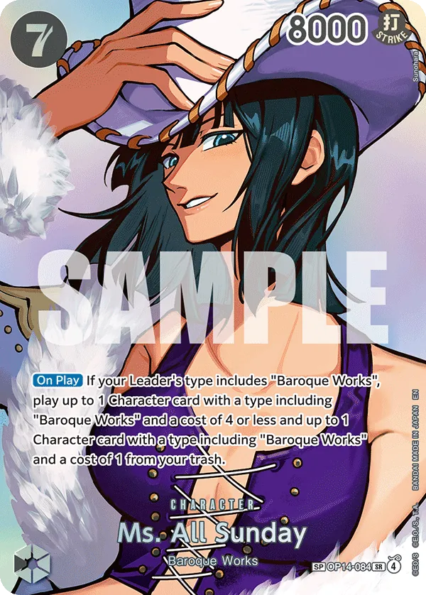 Ms. All Sunday (OP14-084) OP16 Special Rare (SP)