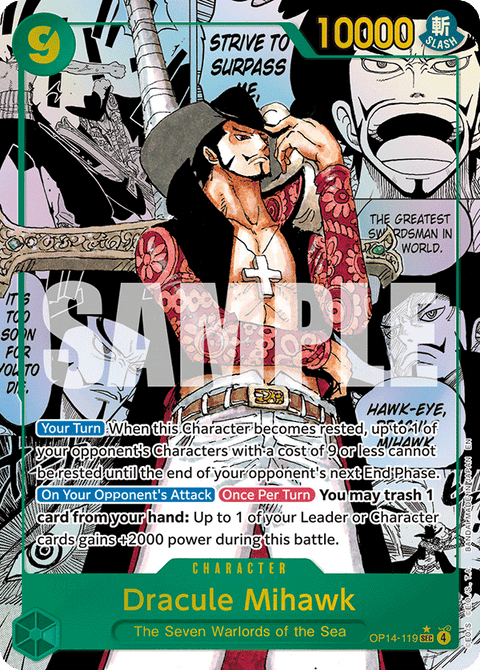 Dracule Mihawk (OP14-119) OP14-EB04 Manga Rare