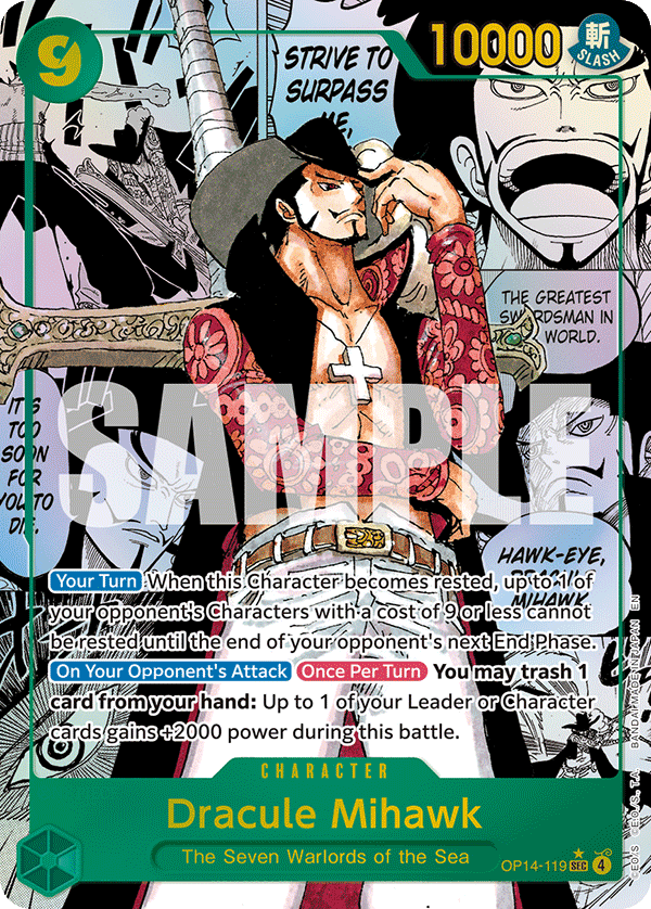 Dracule Mihawk (OP14-119) OP14-EB04 Manga Rare
