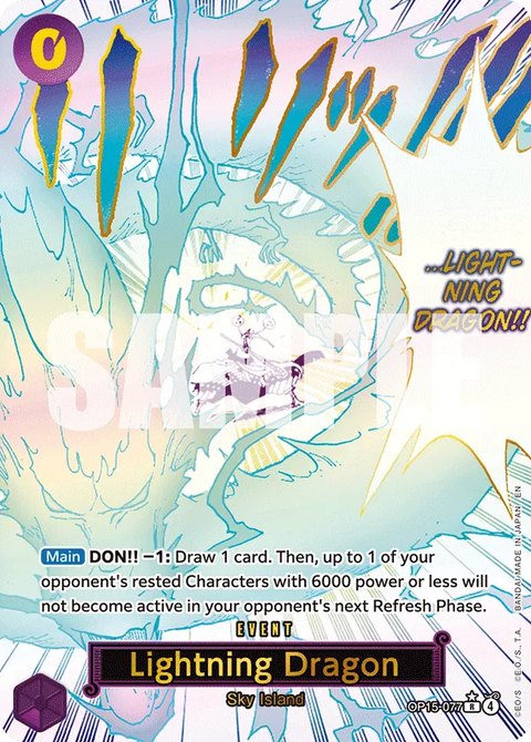 Lightning Dragon (OP15-077) OP15-EB04 Event Manga Rare