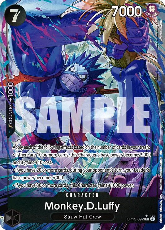 Monkey.D.Luffy (OP15-092) OP15-EB04 Alternate Art (AA)