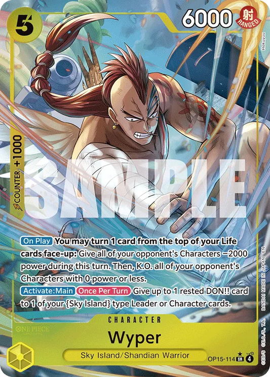 Wyper (OP15-114) OP15-EB04 Alternate Art (AA)