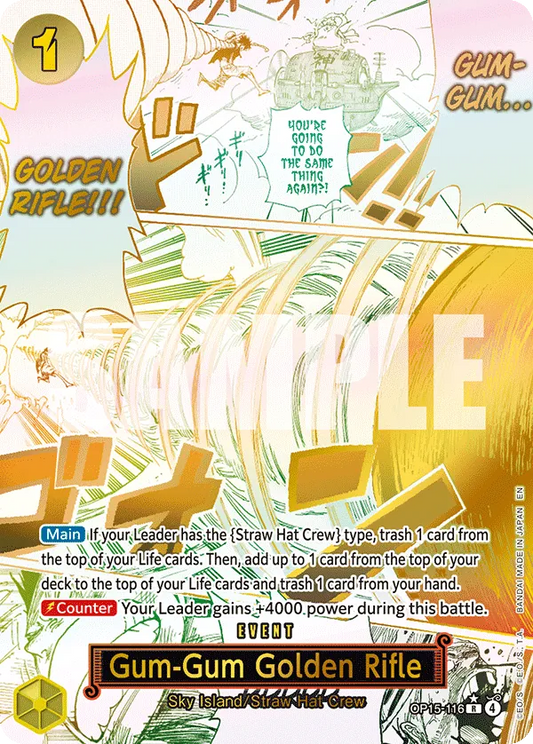 Gum-Gum Golden Rifle (OP15-116) OP15-EB04 Event Manga Rare