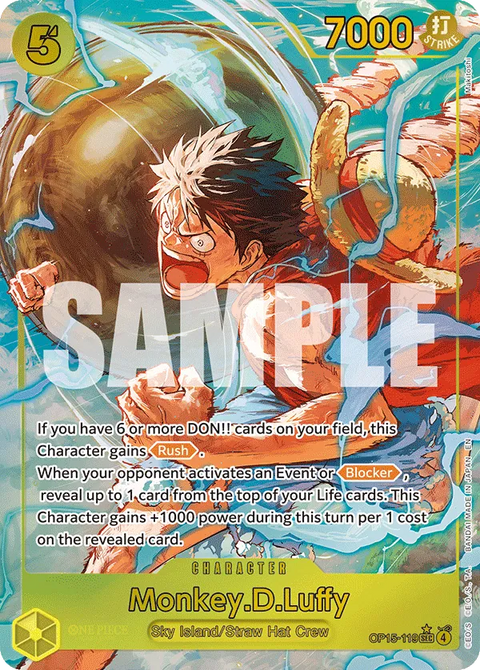 Monkey.D.Luffy (OP15-119) OP15-EB04 Secret Rare (SEC) Alt Art (AA)