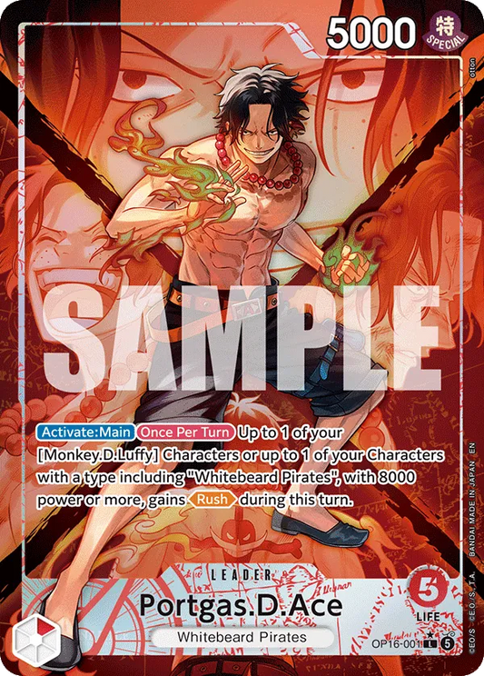Portgas.D.Ace (OP16-001) OP16 Leader
