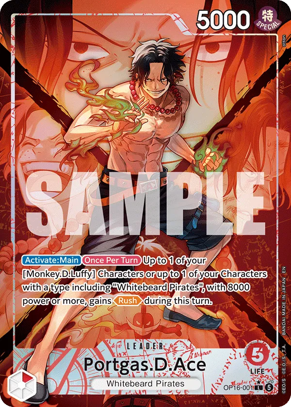 Portgas.D.Ace (OP16-001) OP16 Leader
