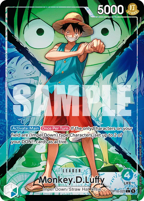 Monkey.D.Luffy (OP16-022) OP16 Leader