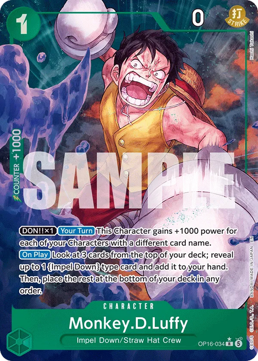 Monkey.D.Luffy (OP16-034) OP16 Alternate Art (AA)