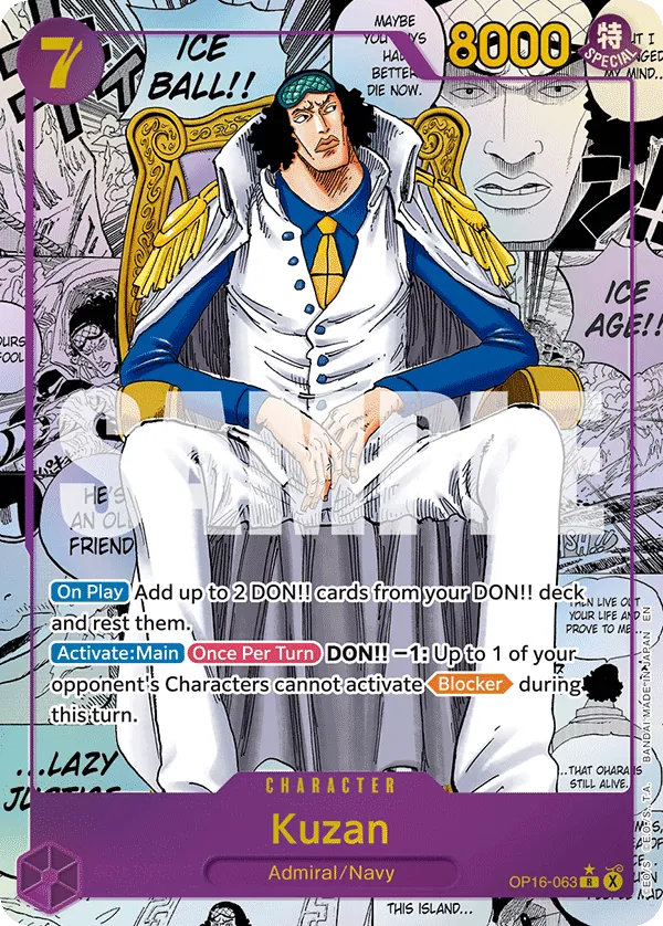 Kuzan (OP16-063) OP16 Manga Rare
