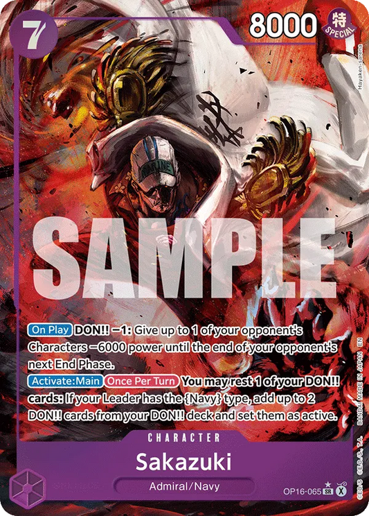 Sakazuki (OP16-065) OP16 Alternate Art (AA)
