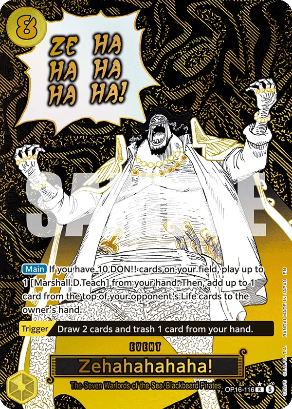 Zehahahahaha! (OP16-116) OP16 Event Manga Rare