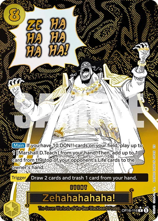 Zehahahahaha! (OP16-116) OP16 Event Manga Rare