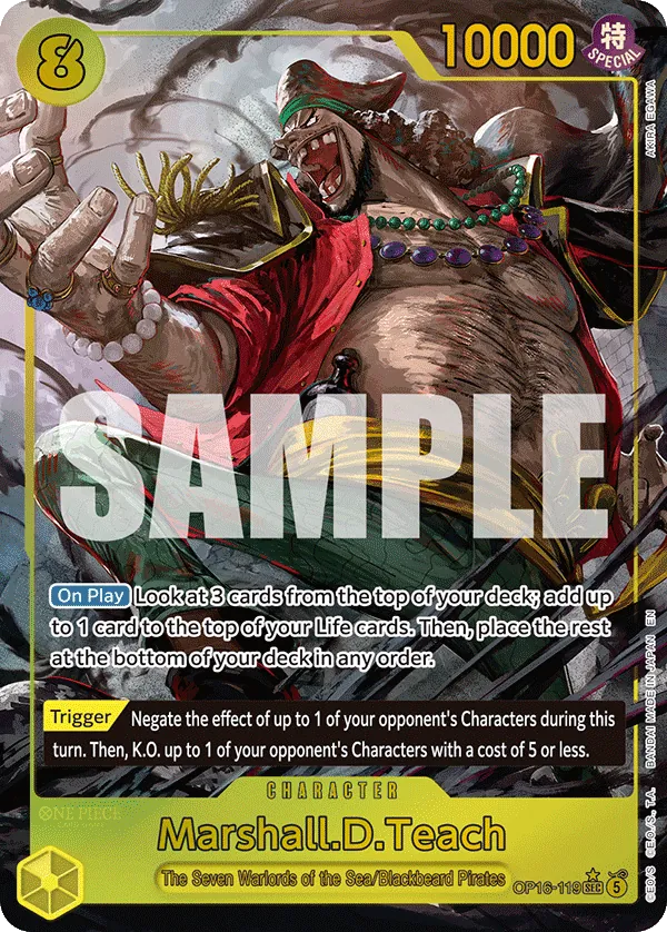 Marshall.D.Teach (OP16-119) OP16 Secret Rare (SEC)