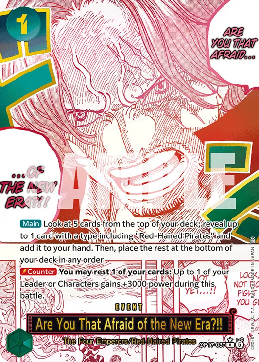 Are You That Afraid of the New Era?!! (OP17-037) OP17 Event Manga Rare