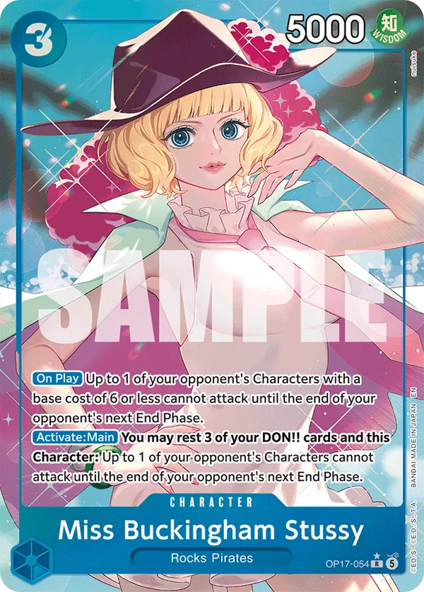 Miss Buckingham Stussy (OP17-054) OP17 Alternate Art (AA)