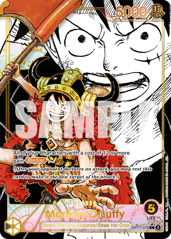 Monkey.D.Luffy (OP17-079) OP17 Manga Rare