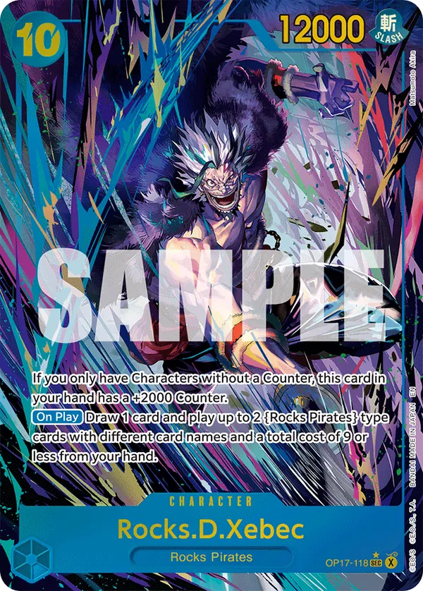 Rocks.D.Xebec (OP17-118) OP17 Secret Rare (SEC)