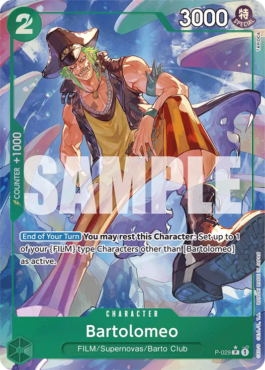 Bartolomeo (P-029) PRB01 Alternate Art (AA)