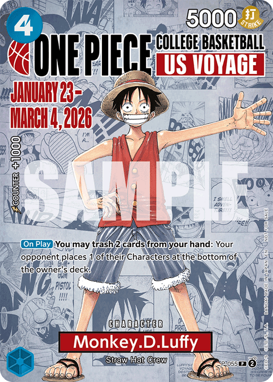 Monkey D. Luffy (P-055) College Basketball US Voyage Special Event Promo