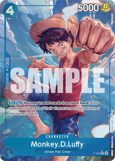 Monkey.D.Luffy (P-055) PRB01 Alternate Art (AA)