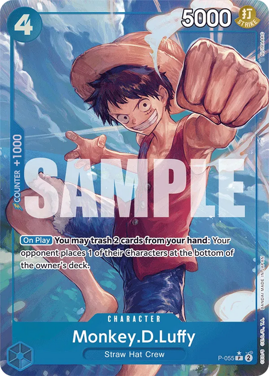 Monkey.D.Luffy (P-055) PRB01 Alternate Art (AA)
