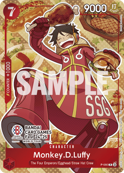 Monkey D.Luffy (P-080) Bandai Card Games Fest 24-25 Promo Giveaway