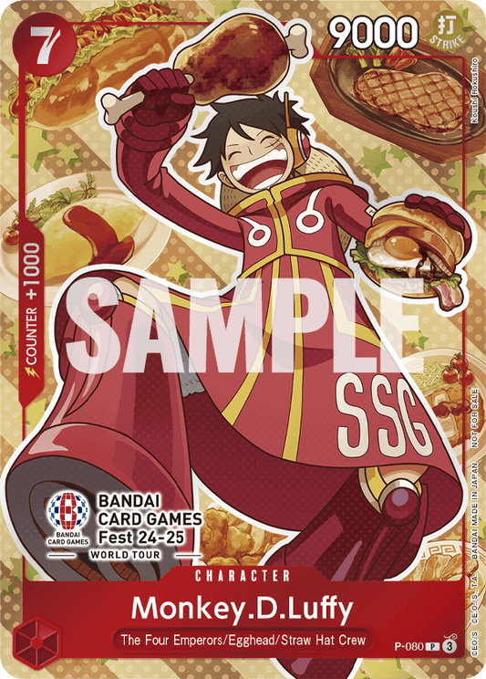 Monkey D.Luffy (P-080) Bandai Card Games Fest 24-25 Promo Giveaway