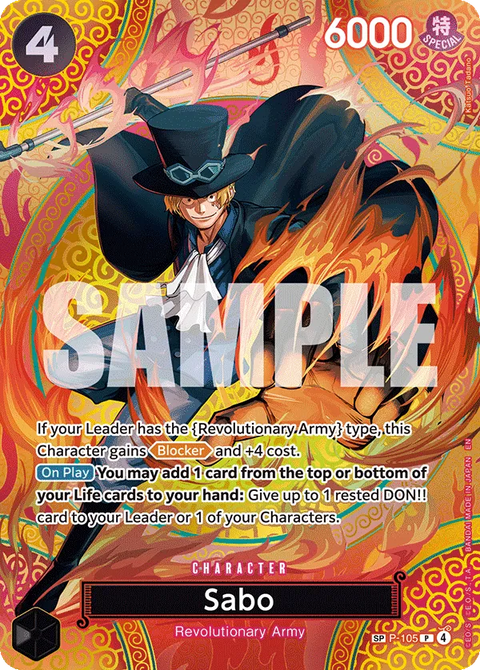 Sabo (P-105) OP15-EB04 Special Rare (SP)