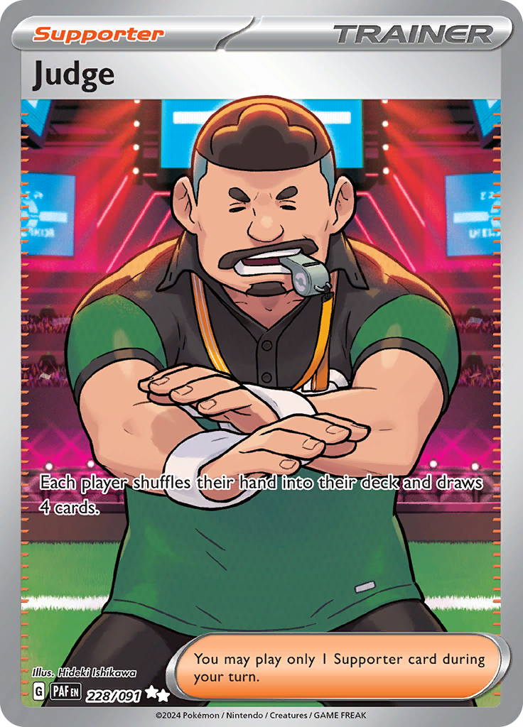 Judge 228/091 from Paldean Fates (PAF) - Ultra Rare English Pokémon TCG single card