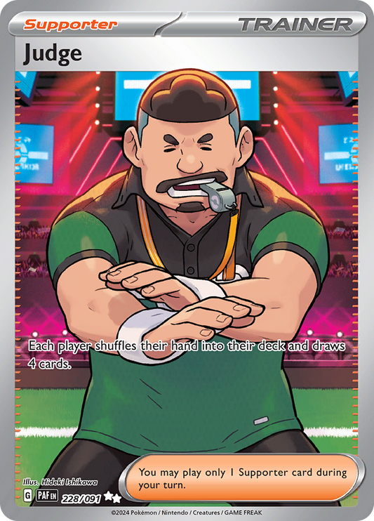 Judge 228/091 from Paldean Fates (PAF) - Ultra Rare English Pokémon TCG single card