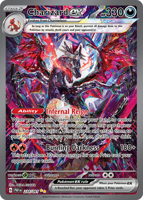 Charizard ex 234/091 from Paldean Fates (PAF) - Special Illustration Rare English Pokémon TCG single card