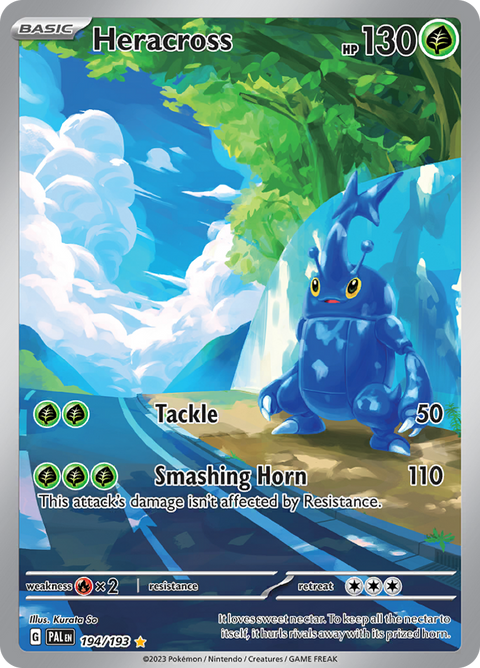 Heracross 194/193 from Paldea Evolved (PAL) - Illustration Rare English Pokémon TCG single card