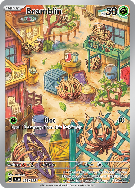 Bramblin 198/193 from Paldea Evolved (PAL) - Illustration Rare English Pokémon TCG single card