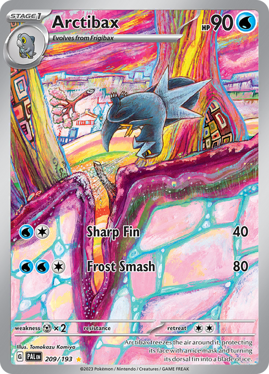 Arctibax 209/193 from Paldea Evolved (PAL) - Illustration Rare English Pokémon TCG single card
