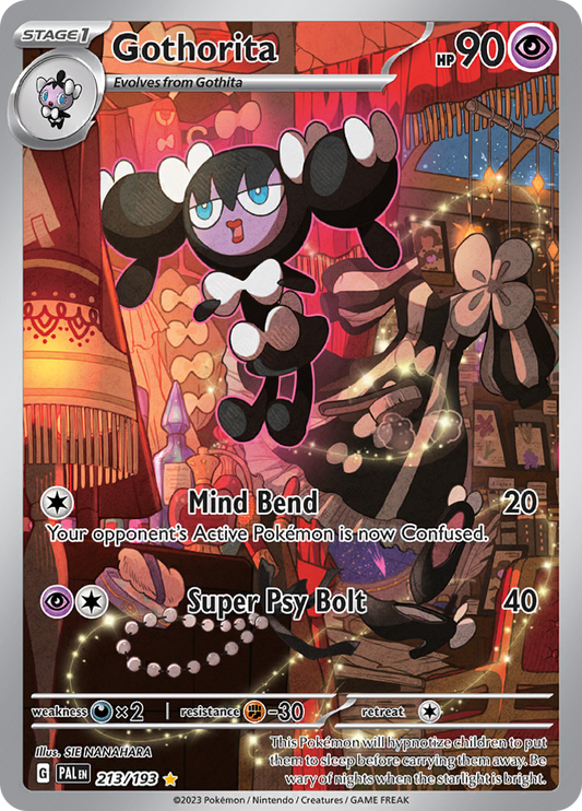 Gothorita 213/193 from Paldea Evolved (PAL) - Illustration Rare English Pokémon TCG single card