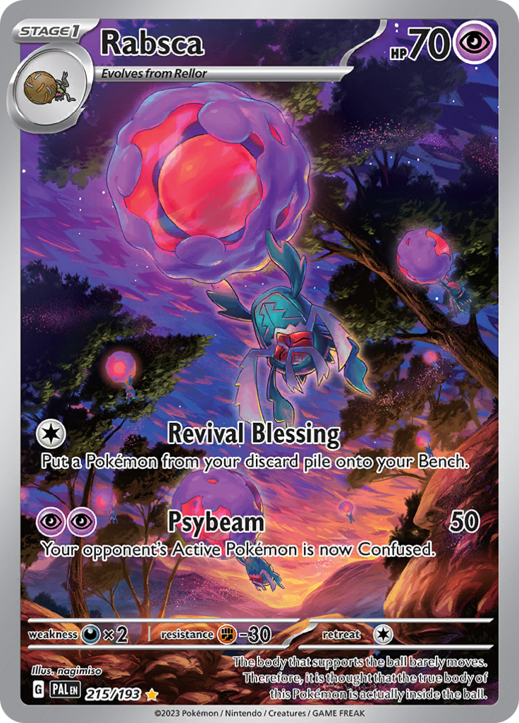 Rabsca 215/193 from Paldea Evolved (PAL) - Illustration Rare English Pokémon TCG single card
