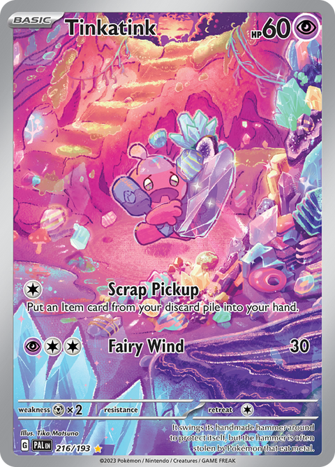 Tinkatink 216/193 from Paldea Evolved (PAL) - Illustration Rare English Pokémon TCG single card