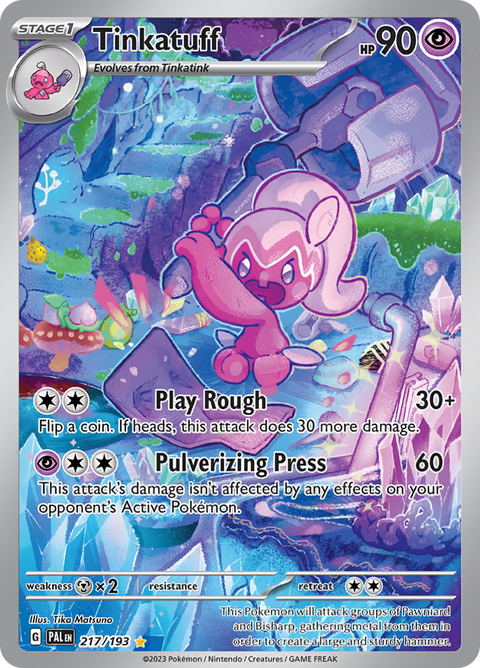 Tinkatuff 217/193 from Paldea Evolved (PAL) - Illustration Rare English Pokémon TCG single card