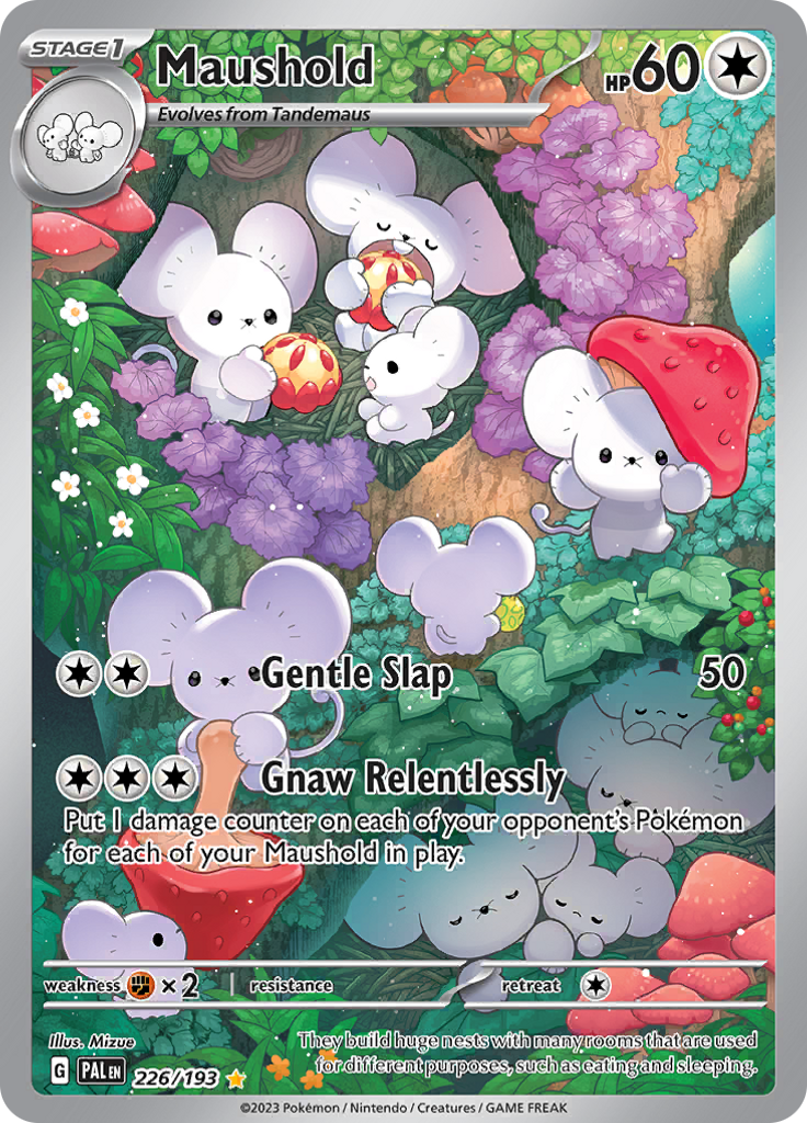Maushold 226/193 from Paldea Evolved (PAL) - Illustration Rare English Pokémon TCG single card