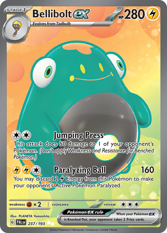 Bellibolt ex 237/193 from Paldea Evolved (PAL) - Ultra Rare English Pokémon TCG single card