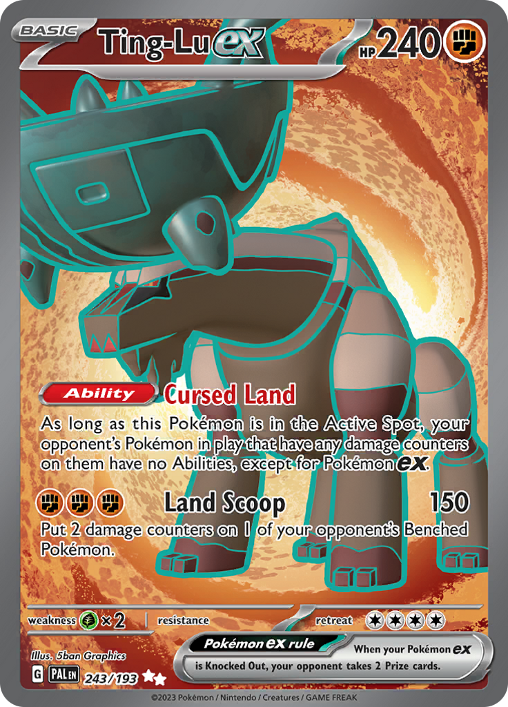 Ting-Lu ex 243/193 from Paldea Evolved (PAL) - Ultra Rare English Pokémon TCG single card