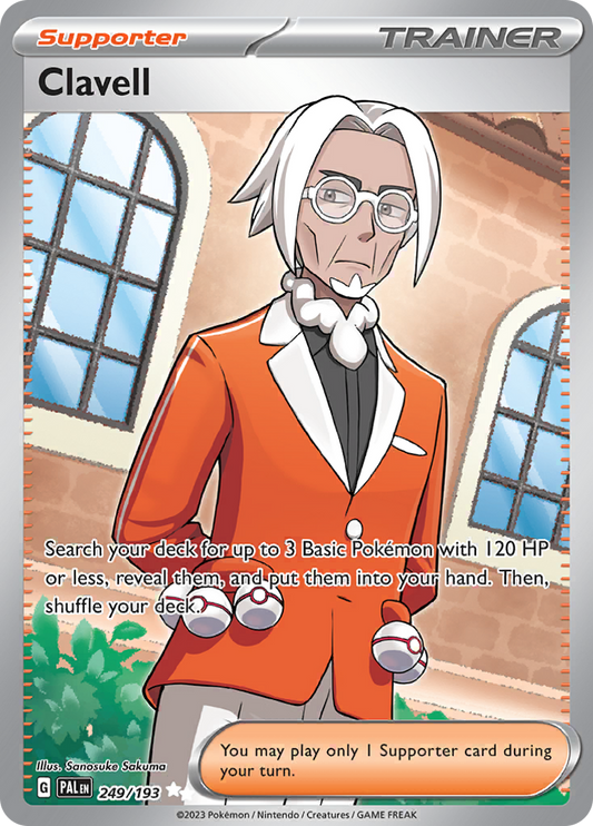 Clavell 249/193 from Paldea Evolved (PAL) - Ultra Rare English Pokémon TCG single card