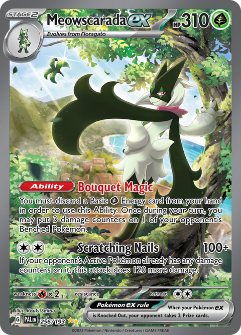 Meowscarada ex 256/193 from Paldea Evolved (PAL) - Special Illustration Rare English Pokémon TCG single card