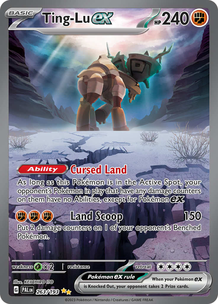 Ting-Lu ex 263/193 from Paldea Evolved (PAL) - Special Illustration Rare English Pokémon TCG single card