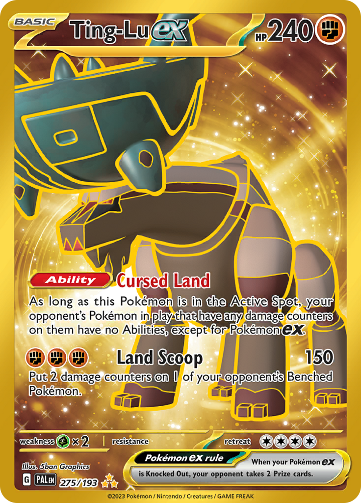 Ting-Lu ex 275/193 from Paldea Evolved (PAL) - Hyper Rare English Pokémon TCG single card