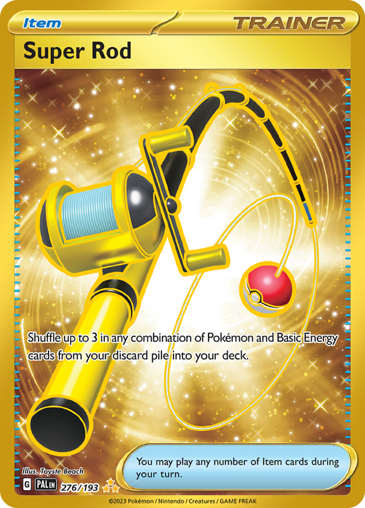 Super Rod 276/193 from Paldea Evolved (PAL) - Hyper Rare English Pokémon TCG single card