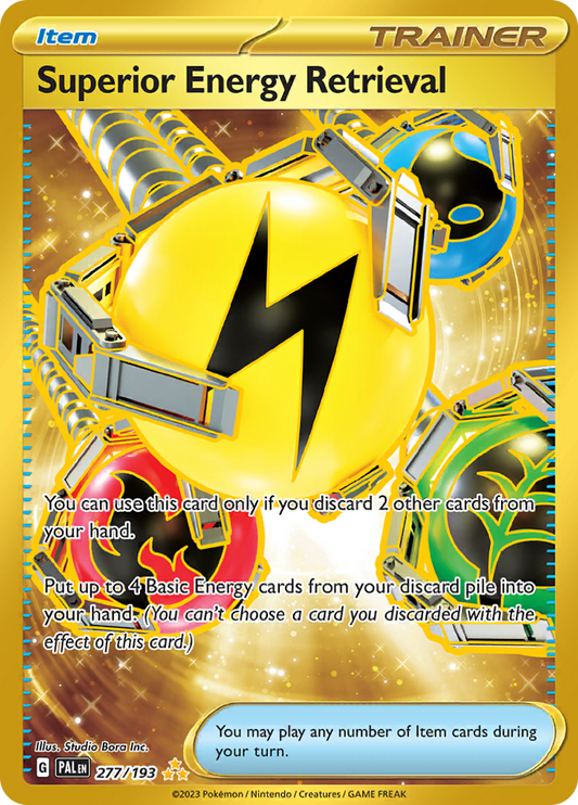 Superior Energy Retrieval 277/193 from Paldea Evolved (PAL) - Hyper Rare English Pokémon TCG single card