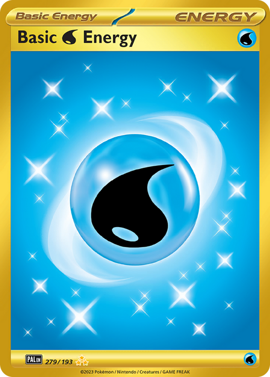 Water Energy 279/193 from Paldea Evolved (PAL) - Hyper Rare English Pokémon TCG single card