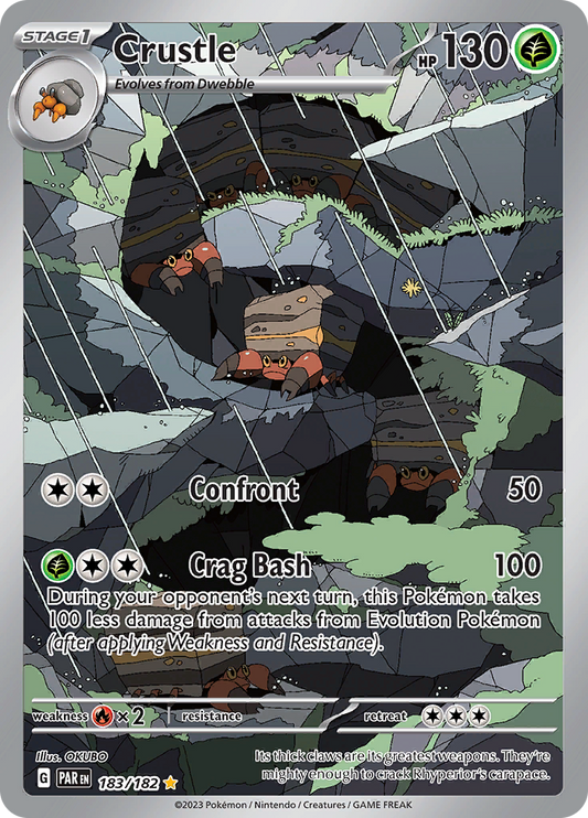 Crustle 183/182 from Paradox Rift (PAR) - Illustration Rare English Pokémon TCG single card